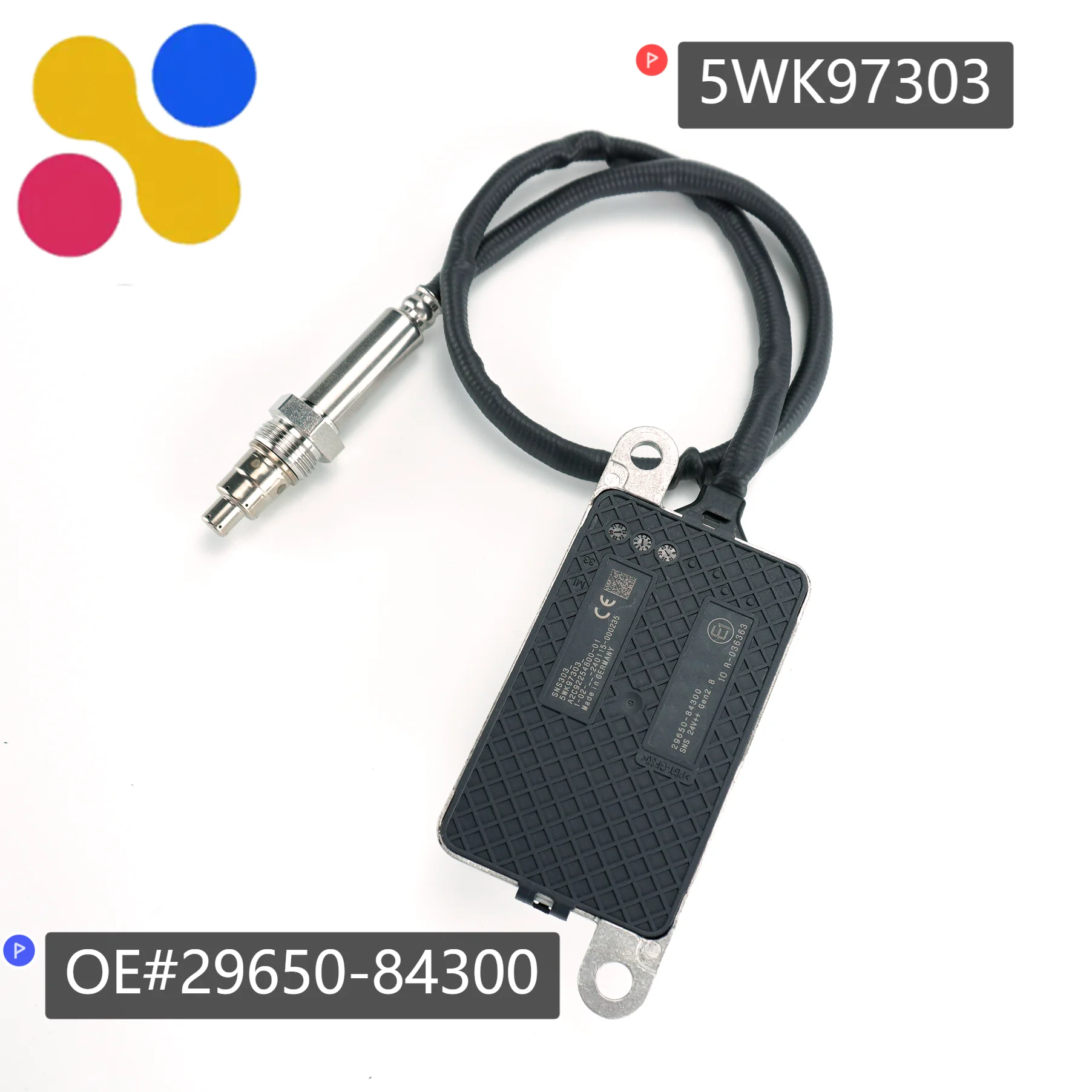 

Nox Sensor 29650-84300 5WK97303 Nitrogen Oxide Sensor For HYUNDAI Truck 24V 5WK9 7303 High Quality Good Price Aftermarket parts