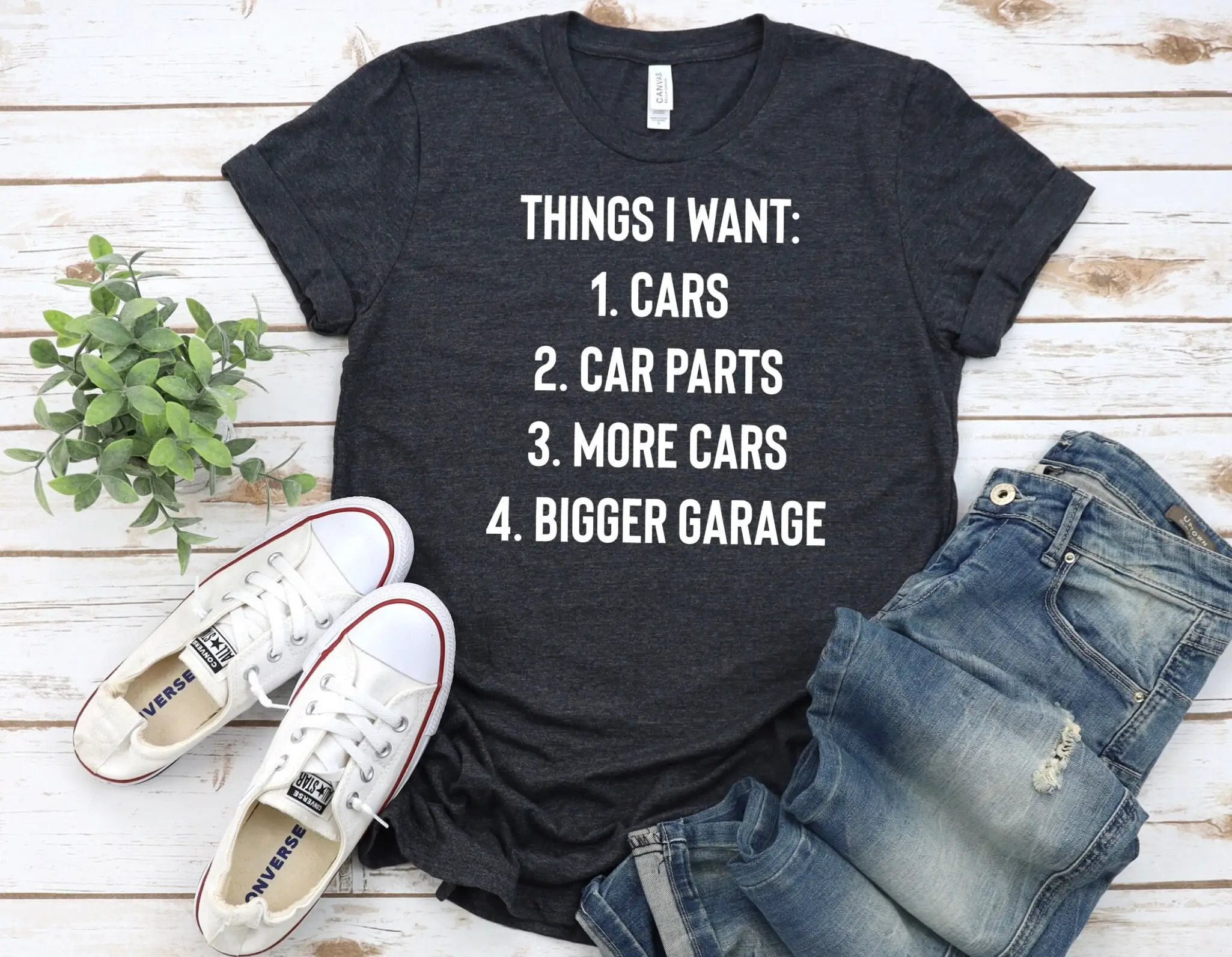 Car T Shirt Classic Lover Work Bench Mechanics Dad Father'S Day Enthusiast