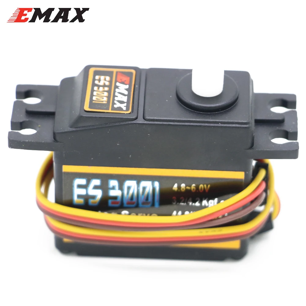 EMAX ES3001 4.8-6.0V 43g Plastic Gear Standard Analog Servo For RC Helicopter Boat Airplane