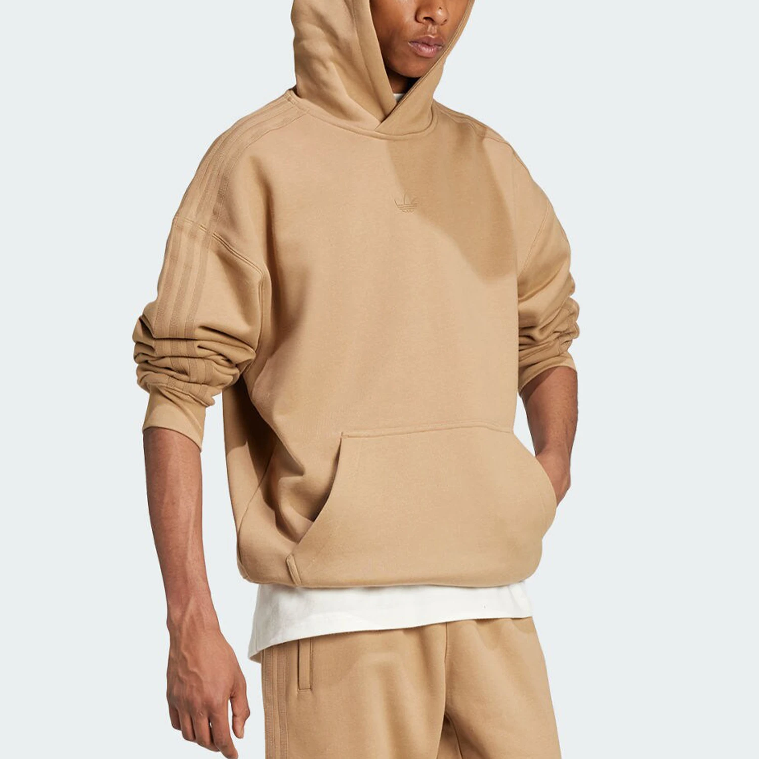Adidas genuine clover men's casual hooded retro loose sweatshirt IY2290