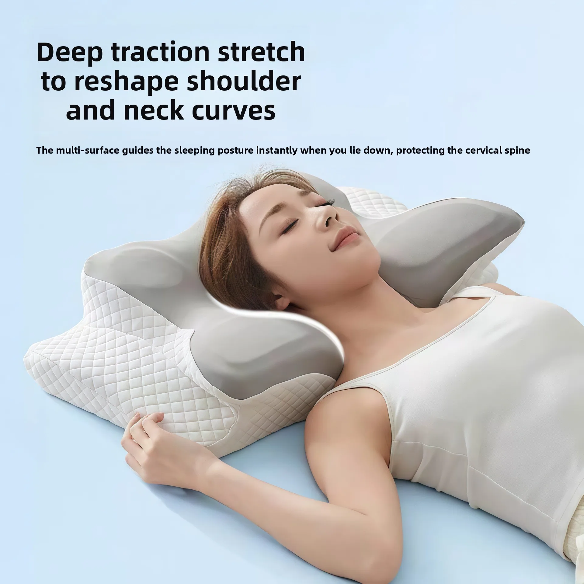 4D Butterfly Orthopedic Memory Foam Pillow | Slow Rebound Cervical  Pillow for Deep Sleep, Neck Pain Relief & Posture Correction
