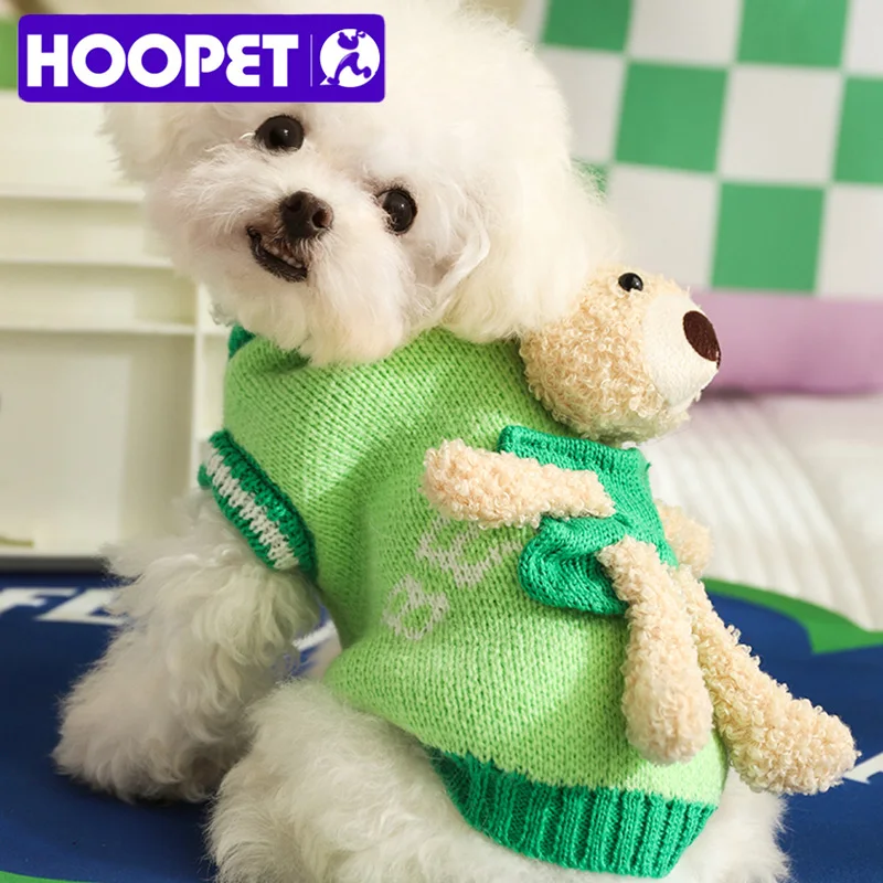 Hoopet Haustier Kleidung mit Bären puppe Hund Pullover Chihuahua Weste Mode Kleidung für Hunde Katzen Teddy Dackel Mantel Haustier Zubehör