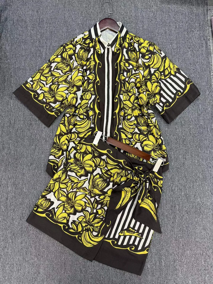 Ensemble deux pièces à imprimé - Printed Wrap Skirt avis et prix