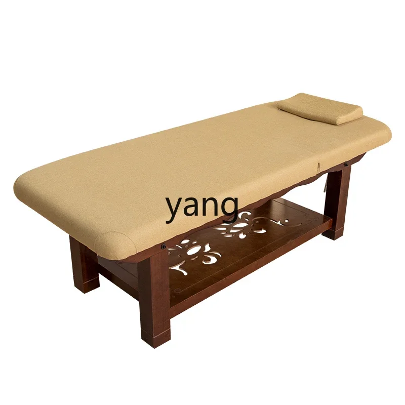 LMM Retro European-Style Body Tattoo Embroidery Massage Couch Physiotherapy Folding Beauty Salon