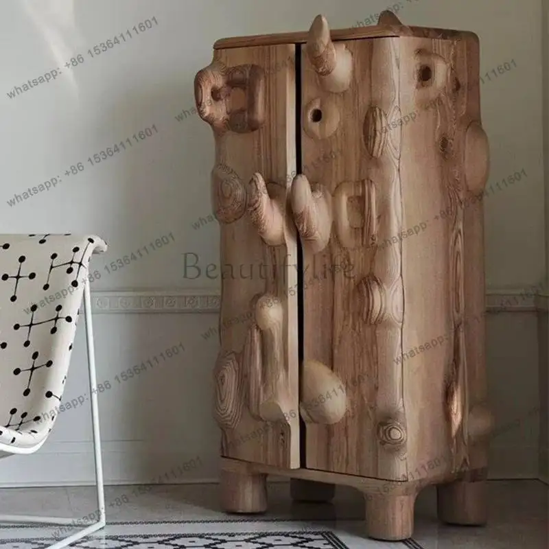 White Wooden Living Room Cabinets High Dustproof French Vintage Living Room Cabinets Narrow Meuble Rangement Furniture For Home