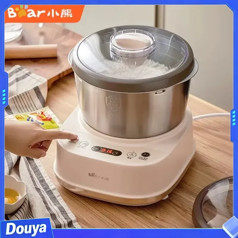 5L Electric Dough Mixer Timing Dough Kneading Machine Stand Mixer Microcomputer Control Flour Fermentation Mixer