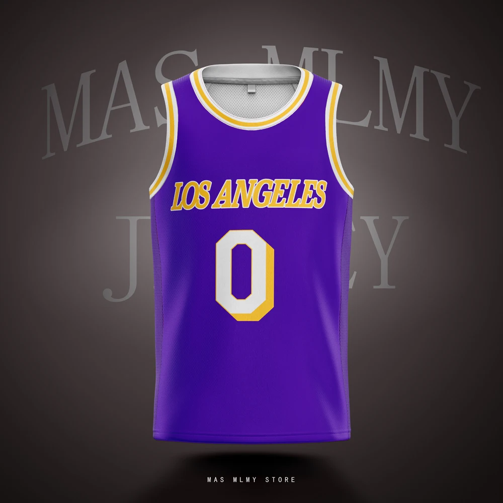 Customized Basketball Jersey DIY Sports Jerseys Printed Los Angeles Personalized Team Name Number Man Women Adults Youth Kids