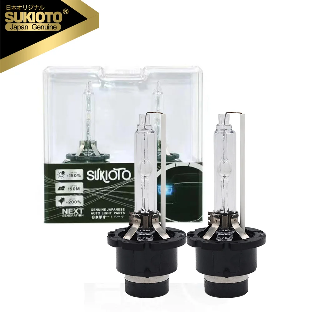 SUKIOTO JAPAN GENUINE 66240 D2S Xenon HID Bulbs Original D4S Car Xenon Headlight 35W 55W 4300K 6000K 8000K Standard Auto Lamp