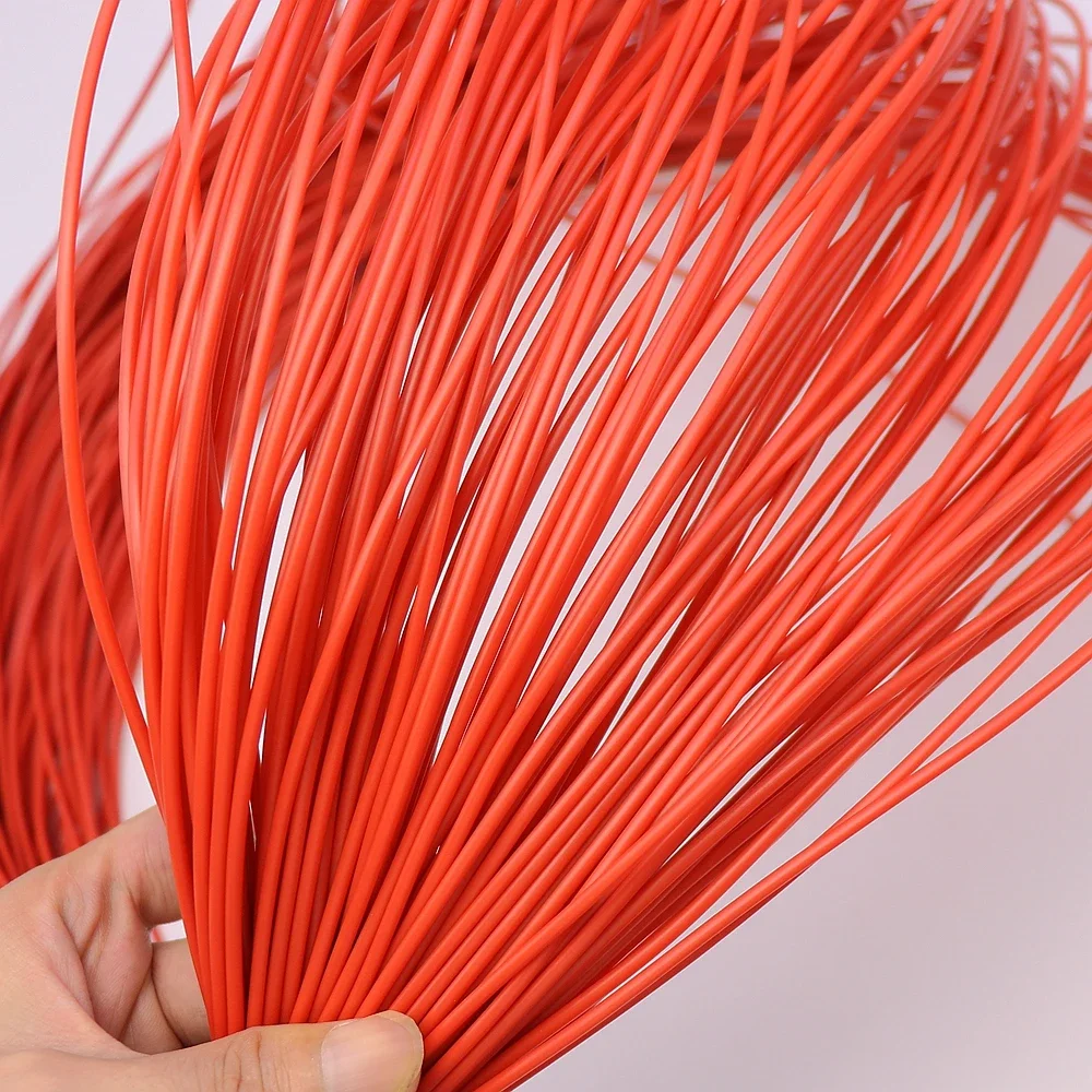 Materiale per tessitura in plastica sintetica in rattan circolare in rattan PE rosso da 2,5 mm 500G