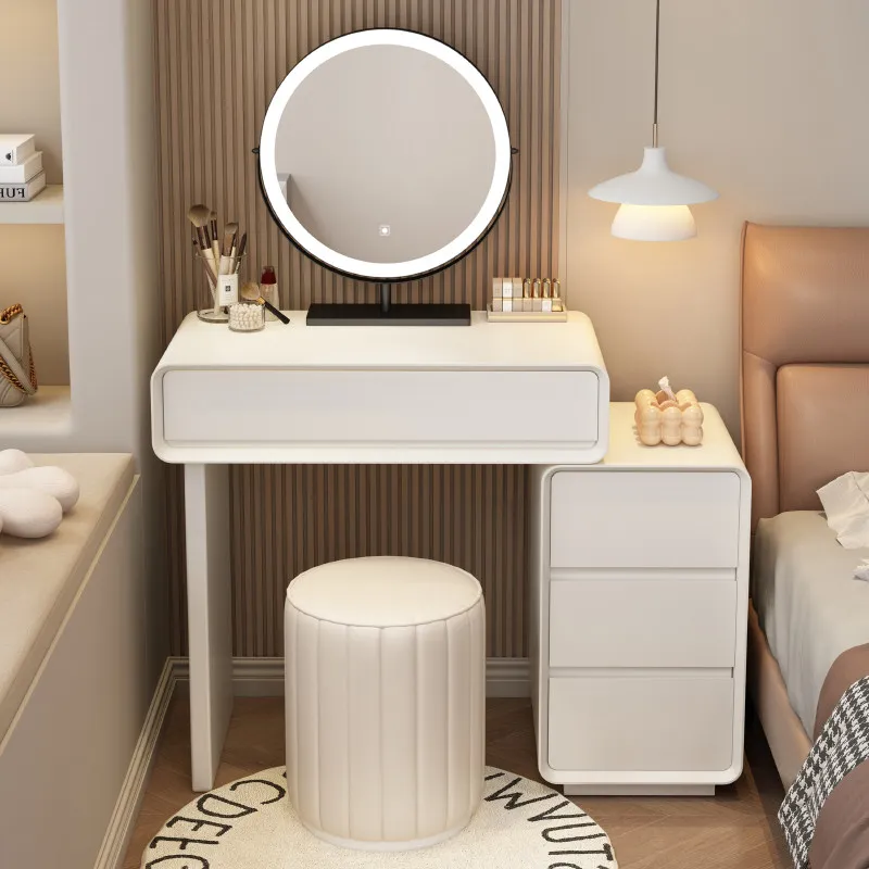 Mirror Makeup Vanity Table Stool Accessories Bedroom Modern Dressing Table Coffee Comfortable Penteadeira Lounge Suite Furniture