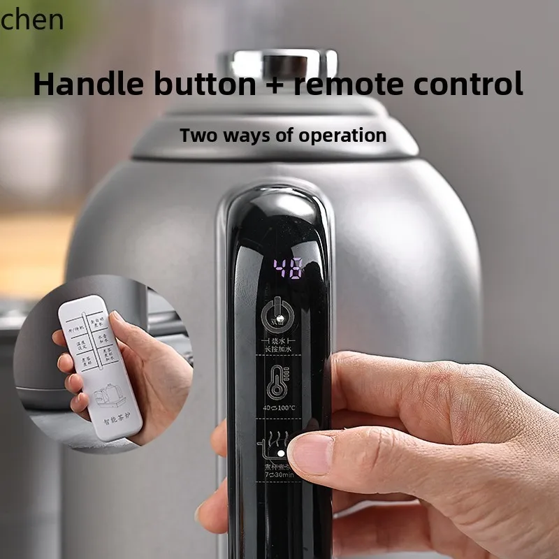 HTT lastra di roccia bollitore automatico per acqua inferiore telecomando tavolo da tè incorporato nascosto armadio di disinfezione integrato