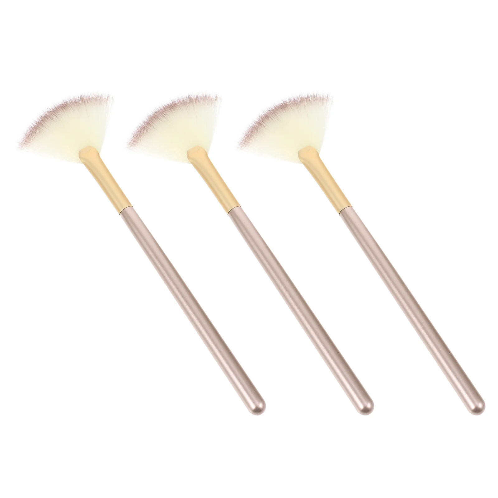 3 Pcs Sponge Makeup Brush Set Highlight Contouring Blush Cleaner Kit Cosmetics Powder Face Travel