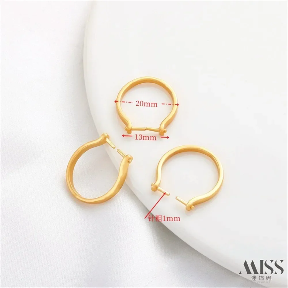 

14K Gold Bag Color Retention Ring Ring Ring Holder Clip Buckle Open Clip Buckle DIY Handmade Ring Necklace Jewelry Accessories