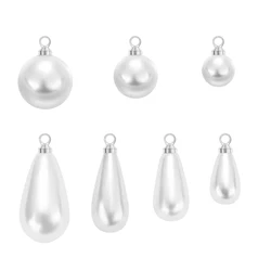 20pcs/Lot Imitation Pearl Pendant Beads Charms Findings For DIY Earrings Necklace Bracelet Jewelry Making Supplies Pendant Charm