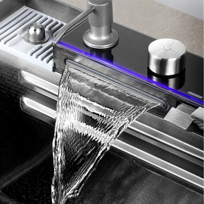 Kitchen Sink Vegetable Basin 304 Stainless Steel Large Single Sink Thickened Household Dishwasher Undercounter Basin