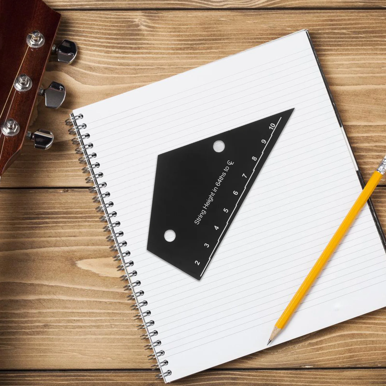 

Electric Guitar String Measuring Ruler Action Gauge Guitar Tool Bass String Action Gauge Fret Rocker Fret Rocker