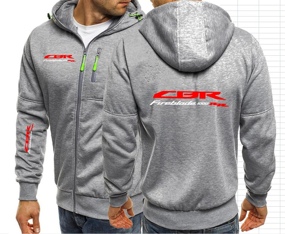 Motorcycle Hoodies Sweatshirts CBR 1000RR Japan Motorbike Zipper Sweatshirts Male Hondaes Jacket Mens F1 Clothing Outerwear