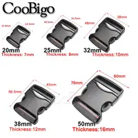 Webbing Quick Release Buckle Tactical Belt Buckles Clip Luggage Strap Bags Bracelet Accessories Plastic 20mm 25mm 32mm 38mm 50mm 2