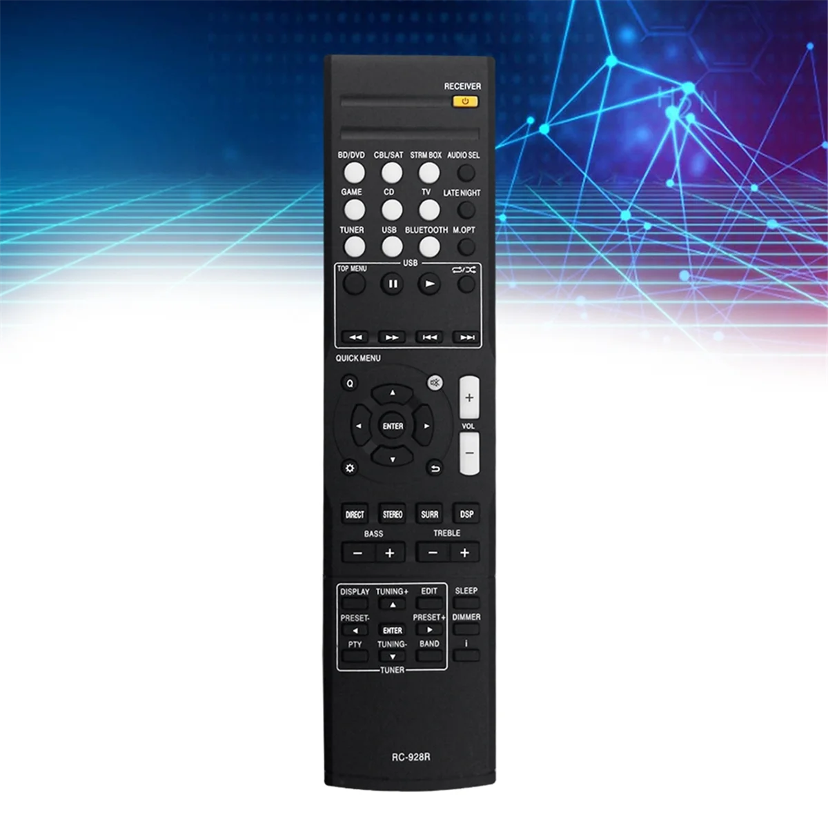 RC-928R Remplacer Télécommande pour Onkyo AV Récepteur HT-S3900 HT-R397 TX-SR373