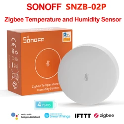 SONOFF SNZB-02P Zigbee Temperature and Humidity Sensor High Accuracy Fast Refresh Smart Remote Alert Zigbee 3.0 Via eWelink APP