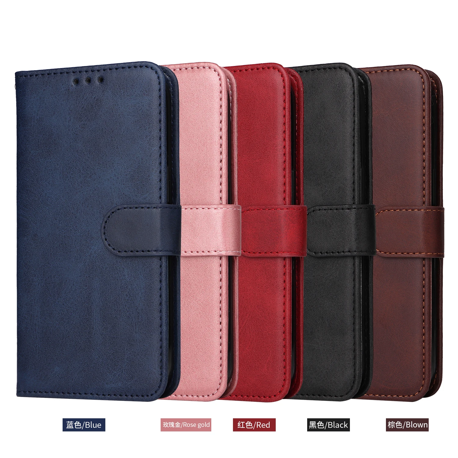 

Case For OPPO A7 A9 A52 A94 4G Realme c20 C35 Reno7pro 5G GT NEO2 5G PU Leather File Cover