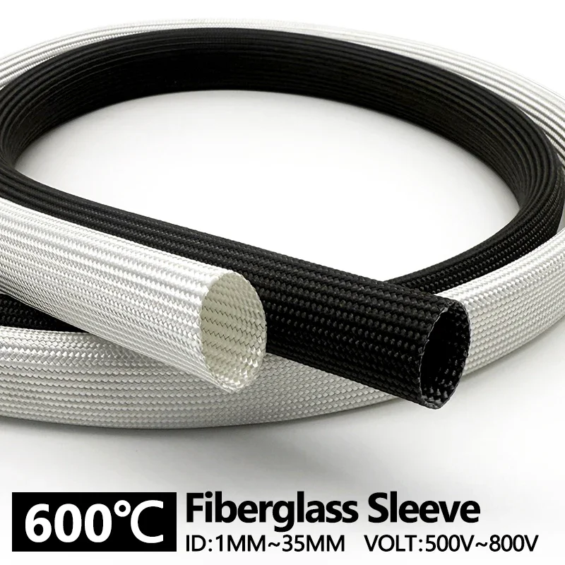 Fiberglass Sleeve 600Deg.C used for outer insulation wrapping of motor equipment household appliances ordinary wires and cables