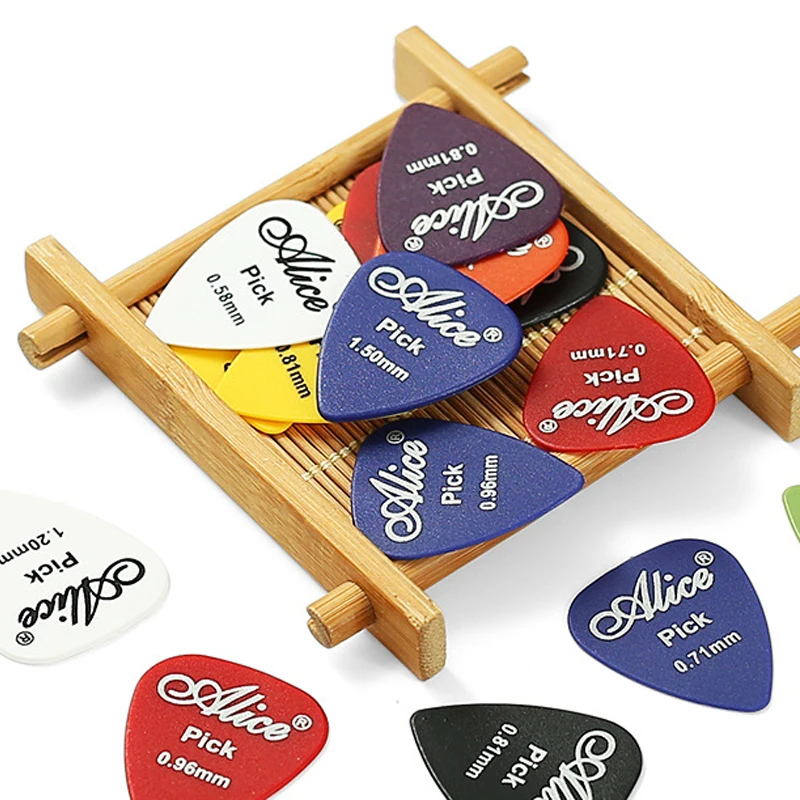 6 Stück Gitarrenplektren, rutschfestes ABS, verschiedene Stärken (0,58/0,71/0,81/0,96/1,2/1,5 mm) für akustische E- und Bassgitarren TMZ – Detail 6