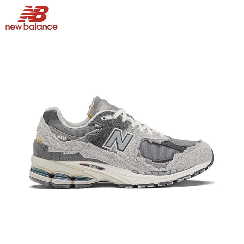 Original New Balance NB 2002R Retro All-fit Shock-absorbing Wear-resistant Running Shoes Unisex Rain Ash Sneakers M2002RDA