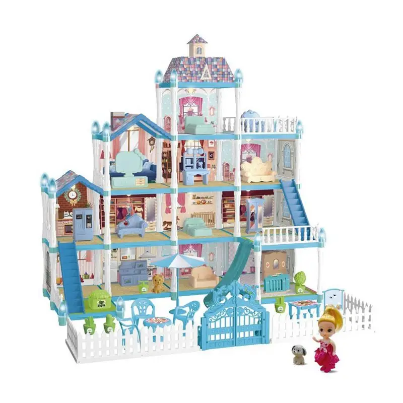 

A71Z Play House Children's House Villa House Girl Princess Gift Box Castle DIY Game Gift
