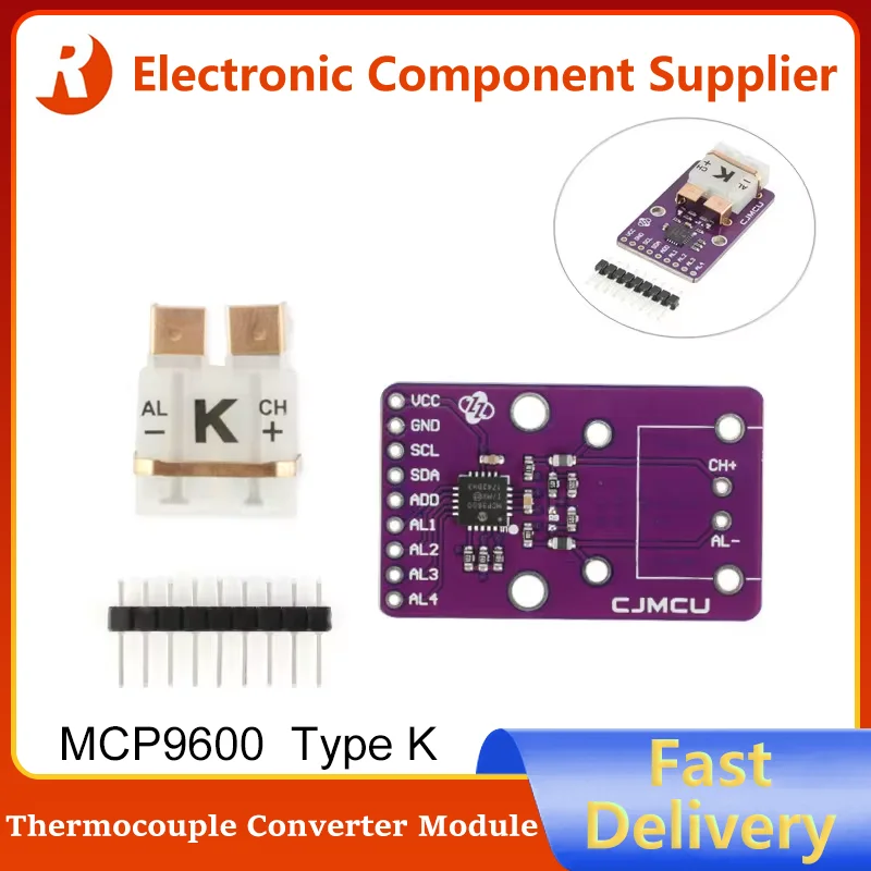 Brand New MCP9600 Type K Thermocouple Converter Board Module CJMCU-96 Differential Input Supports Eight Types I2C IIC Interface