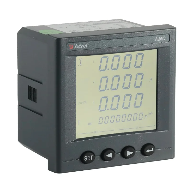 Acrel AMC96 panel electric measure 3 phase kwh metre surface mount multi functional energy meter display x96