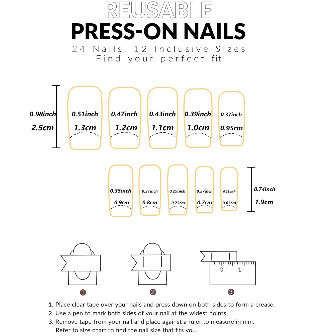 24 pièces fleur de prunier faux ongles rectangulaire faux ongles conception noir dégradé Nail Art artificiel acrylique Nail Art couverture complète Nai