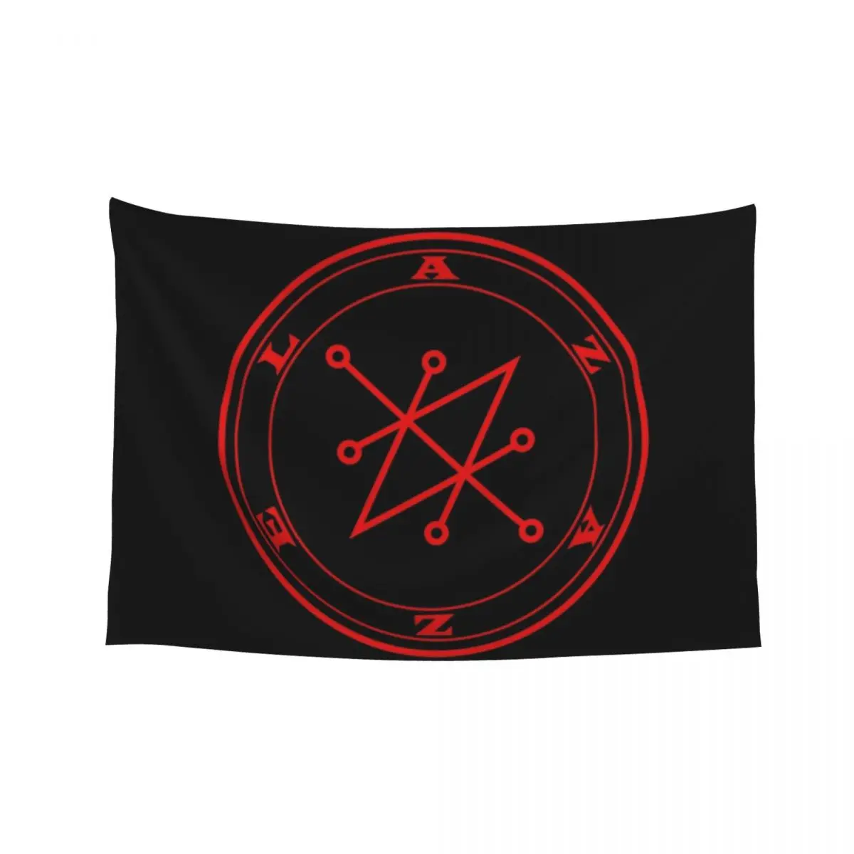 Азазель демон красный сигнал оккультный магический тюлень гобелен настенное искусство настенная роспись эстетические украшения комнаты гобелен