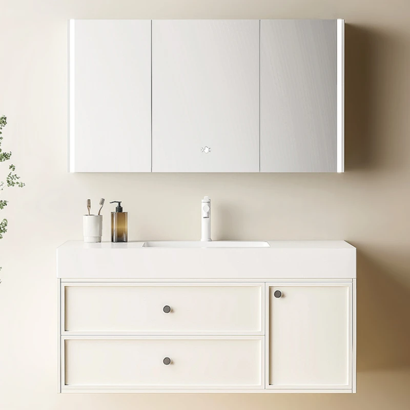 

Storage Cabinet Kitchen Bathroom Washbasin Furniture Column Medicine Small Closet Shelf Kit Mirrors White Closed mobile bagno