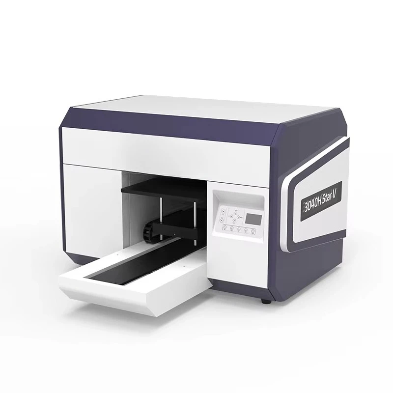 

Print head high production small size, mobile phone case metal sign printing machine