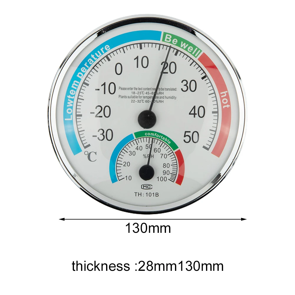 Крытый и открытый термометр, гигрометр, беспроводной измеритель температуры и влажности для теплицы, офиса, дома, комнаты, термометр, круглый