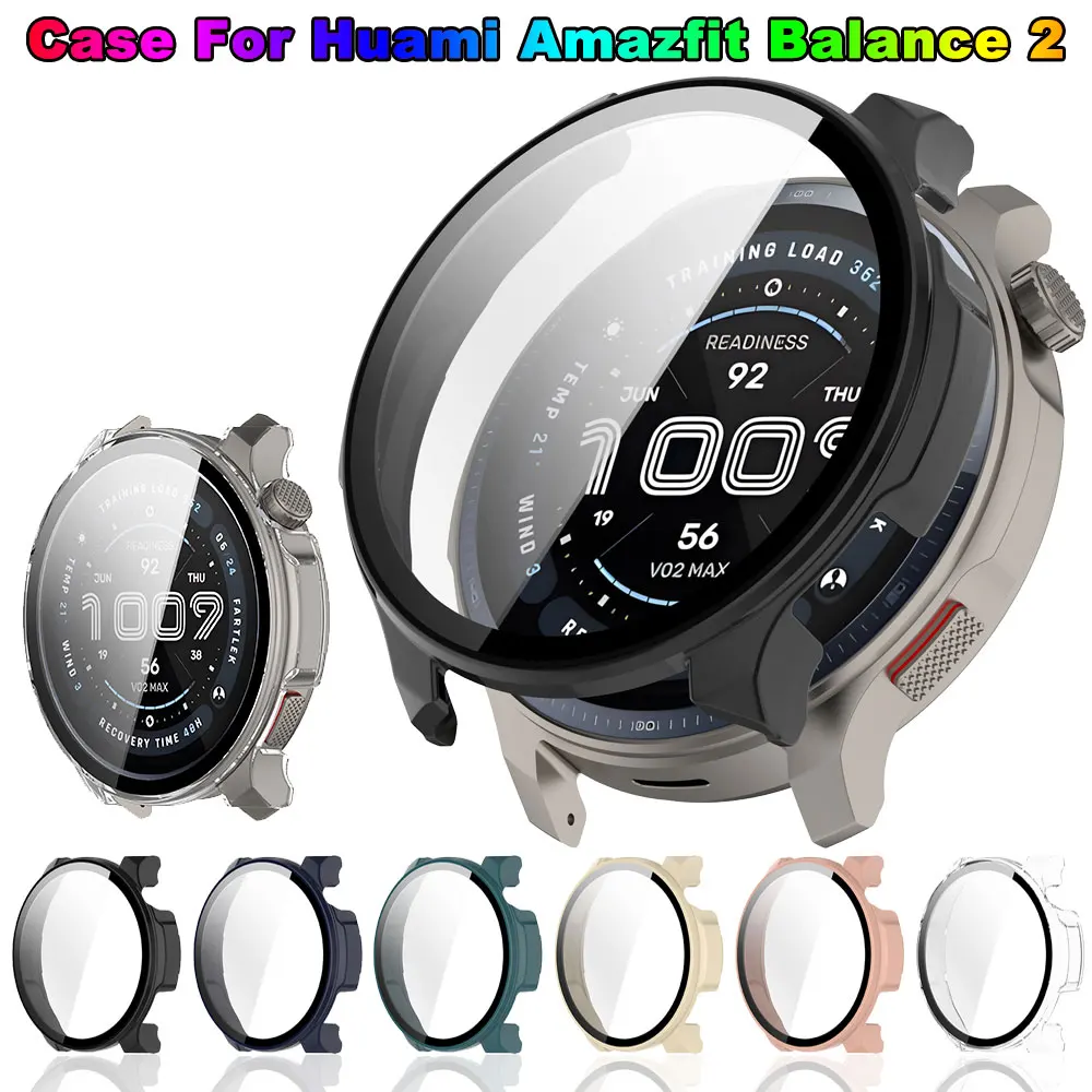 �y�Z�[�����z�K���X + PC �P�[�X Huami Amazfit �o�����X 2 A2429 �I�[�����E���h�o���p�[�A���`�X�N���b�`�ی�J�o�[�v���e�N�^�[ Amazfit Balance2