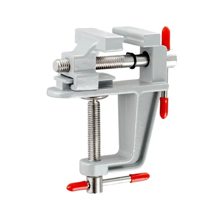 **1PC Small Jewelers Hobby Clamp On Table Flat Pliers Tool Vice Bench Vise Muliti-Funcational 3.5 Aluminum Miniature