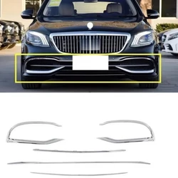 Front bumper grille chrome strip 2228854500 2228854600 2228854700 2228854800 4800 For Benz S Class W222 S450 S500 2018-2020