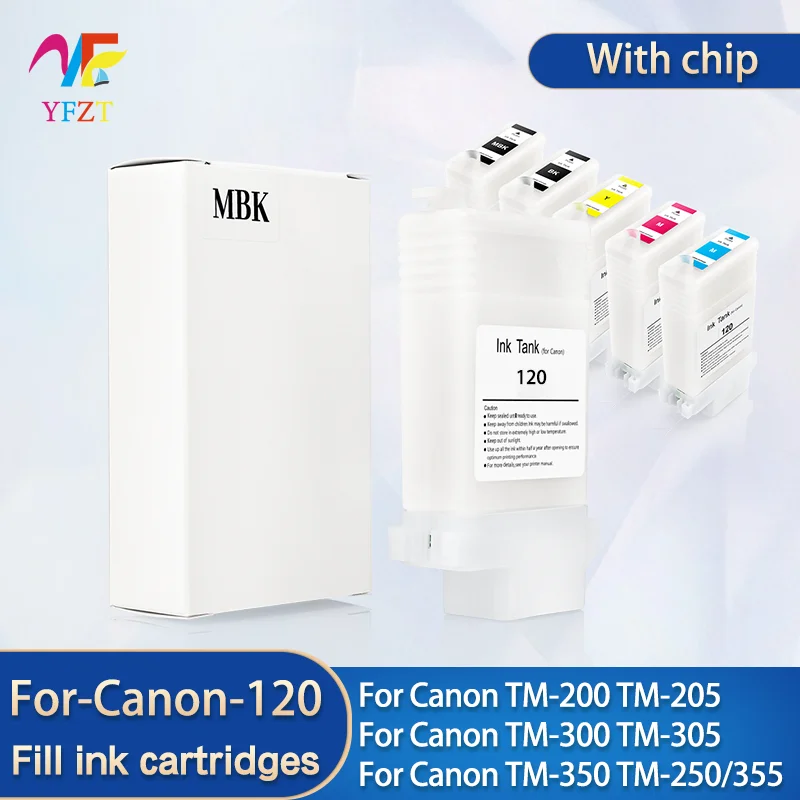 

Для Canon 120 PFI-120 PFI120 многоразовый картридж с чипом для принтера Canon TM-200 TM-205 TM300 TM305 TM355 TM-350 TM-250