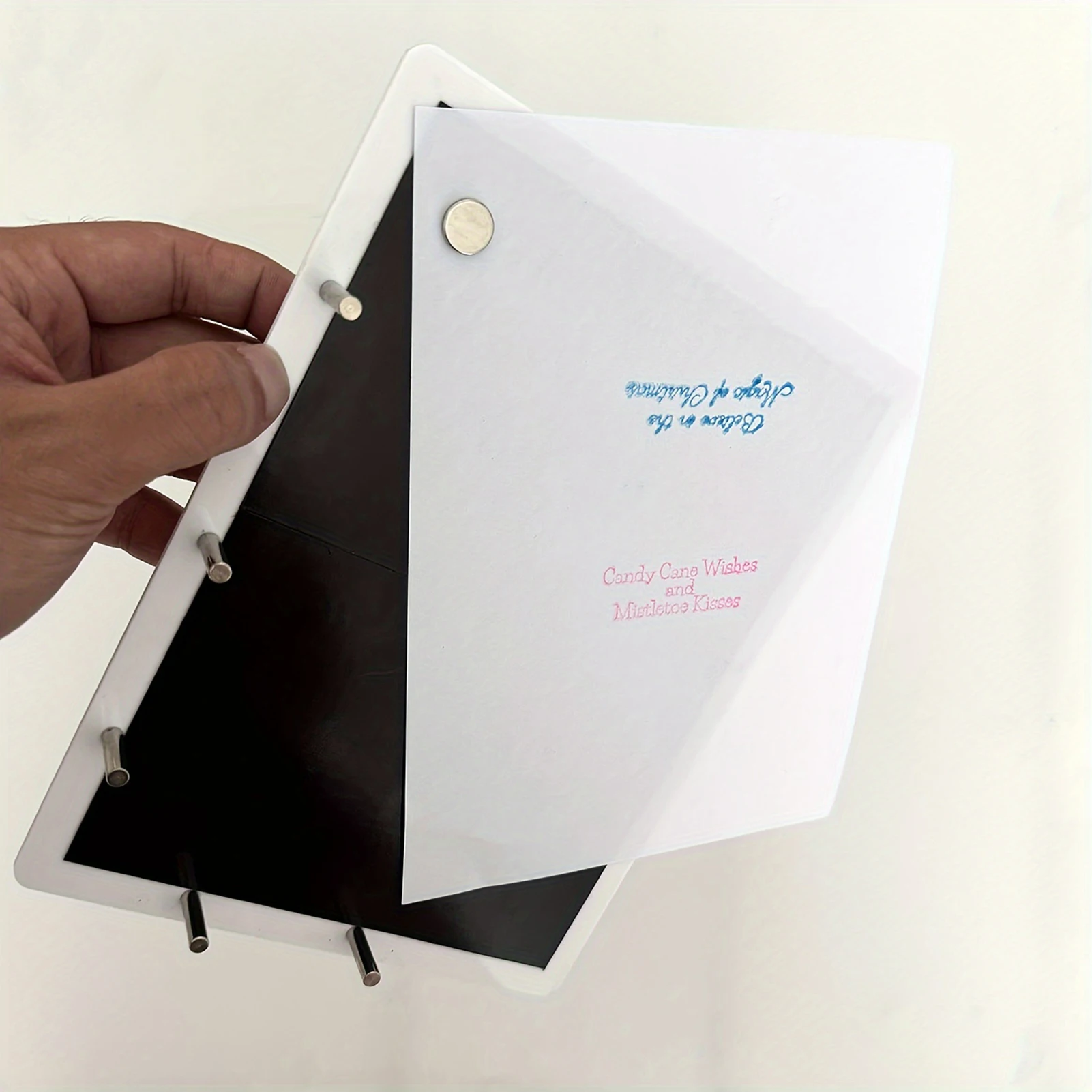 منصة ختم أكريليك شفافة لتحديد المواقع 7.87 * 5.9 بوصة لصنع بطاقات القصاصات الورقية الأخرى #3