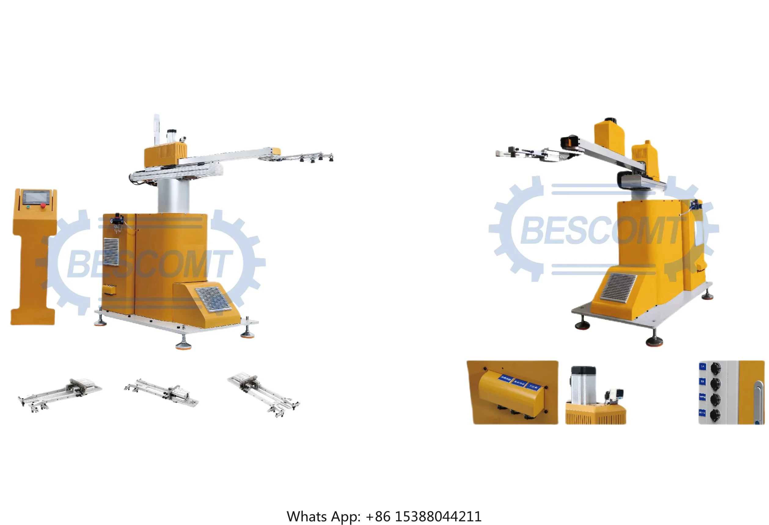 Low Cost Collaborative Mechanical Robot Arm Tracked Vehicle Clamp Parallel Gripper 6 Axis High Speed Rotary Manipulator