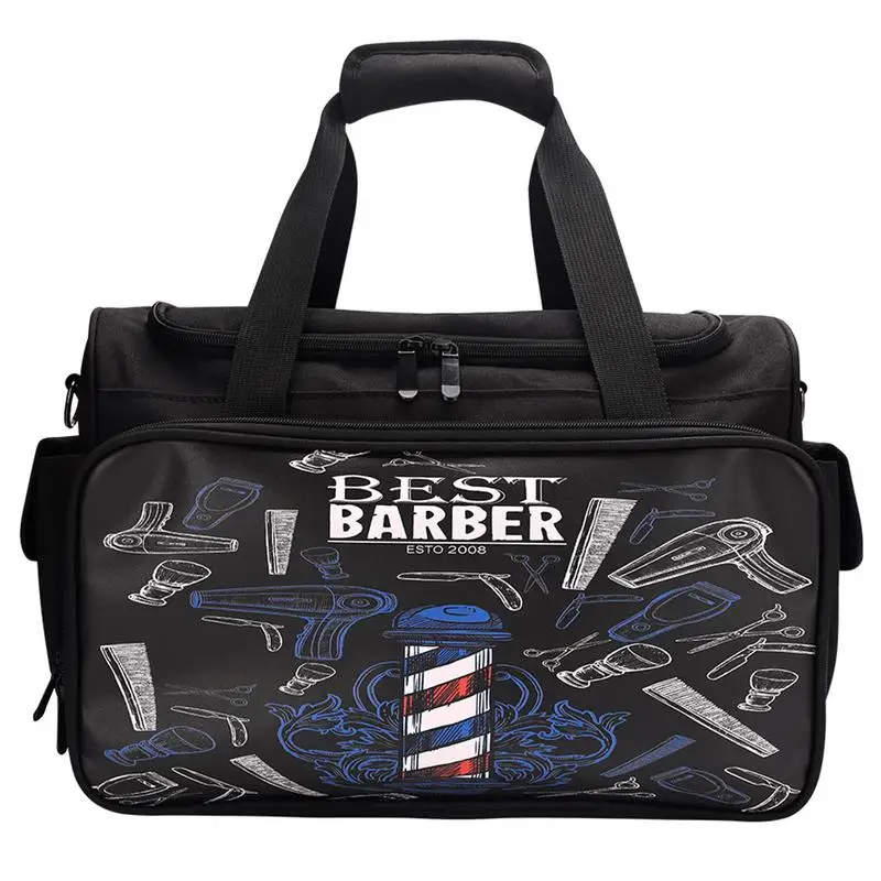 

Hairdressing Tools Bag Barber Toolkit Sturdy Salon Shoulder Organizer Multifunctional Large Capacity Barber Bag For Traveling