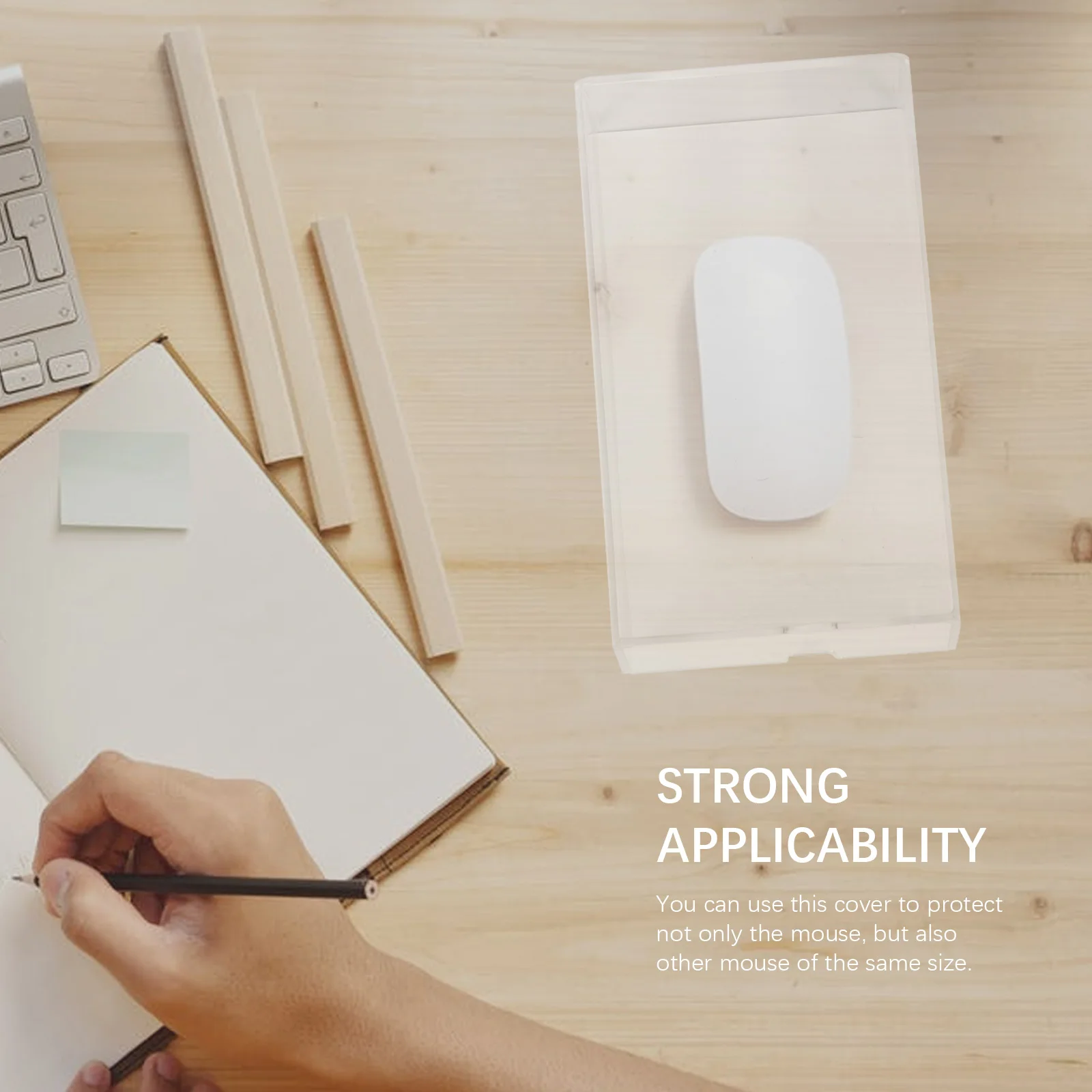 

Пылезащитный чехол для мыши, прозрачный протектор, офисные аксессуары, защитный чехол для внутреннего стола, прозрачный игровой чехол