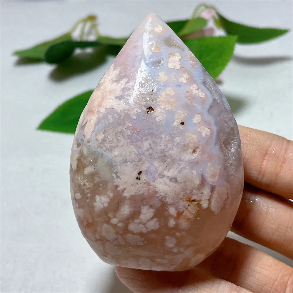 Pink Amethyst Flower Agate Point Druzy Natural Crystal Stone Quartz Energy Mineral Meditation Healing Gem Home Decoration