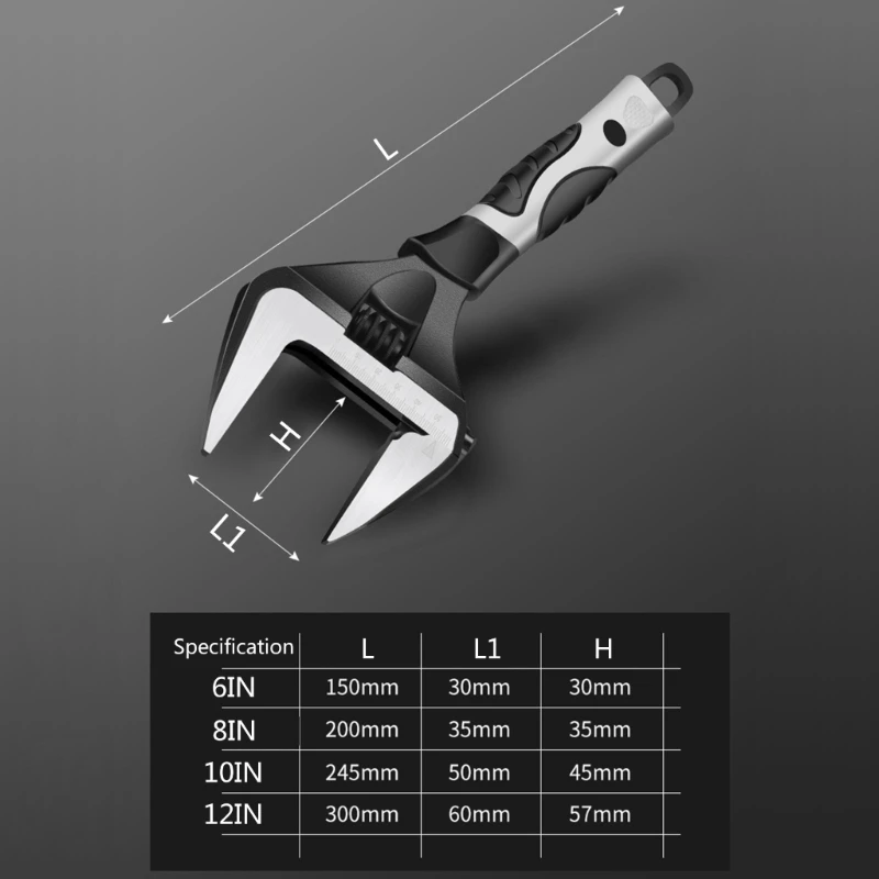 Essential Tool Plumbing Repair Tool Adjustable Wrench for Repairing & Installing for DIY Enthusiasts & Professional DropShipping