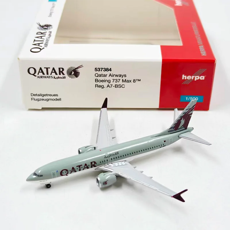 

herpa Diecast Alloy 1:500 Scale Boeing 737 B-737 MAX 8 537384 Airplane Model For Display Collections