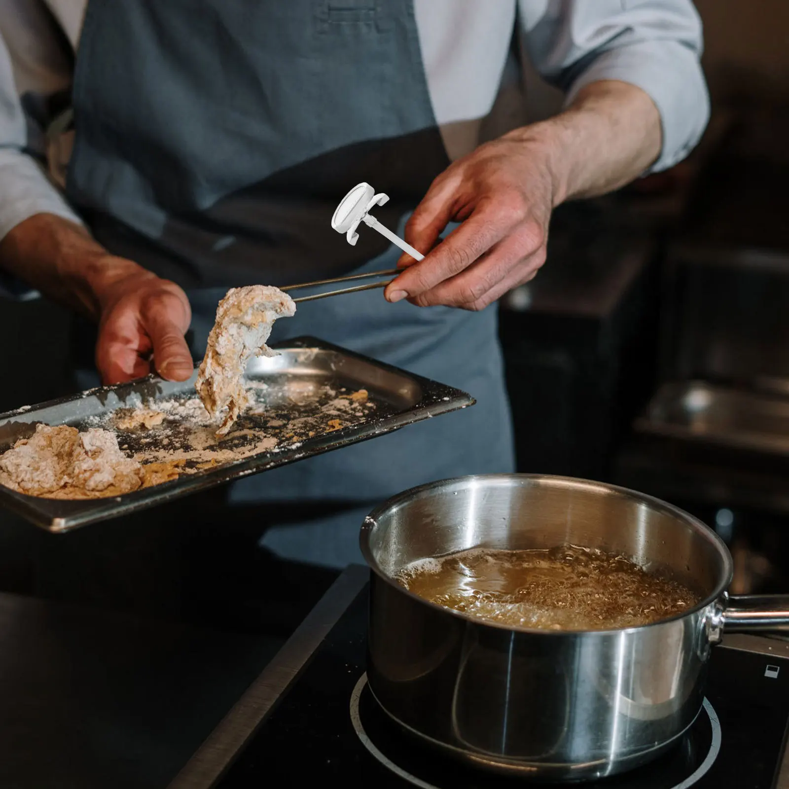 

Oil Stainless Steel Deep Fry Cooking Thermometer With Pot Clip Instant Read For Kitchen Grilling Baking Bbq Frying