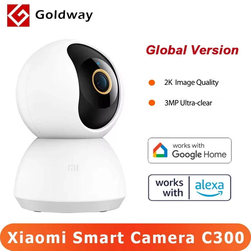 Global Version Xiaomi Smart Camera C300 2K Clarity 360° Vision AI Human Detection Full colour in low-light