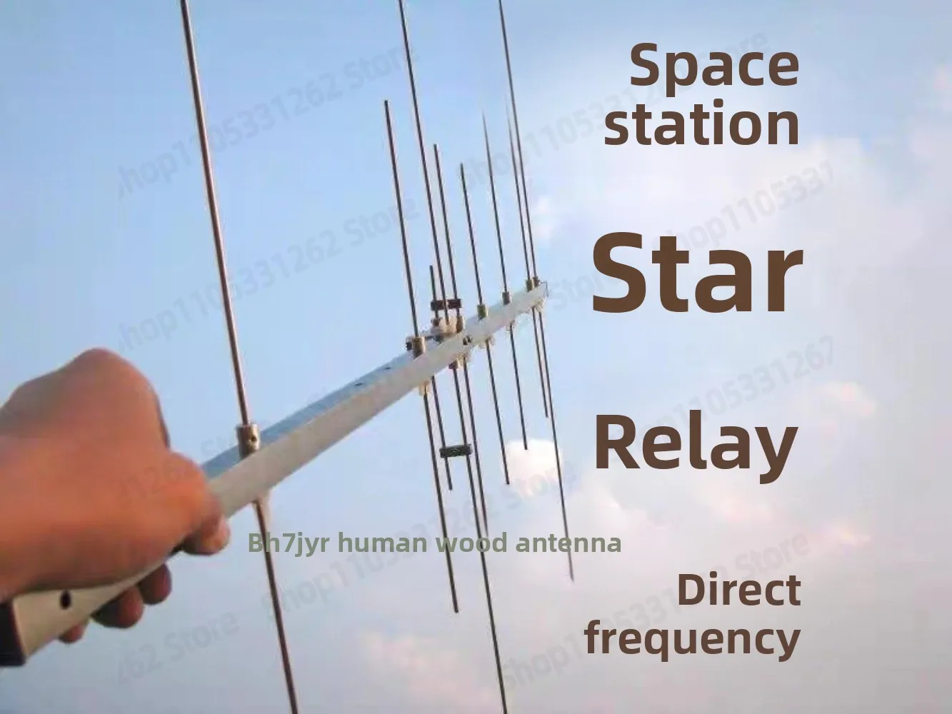 U5V3 UV Dual Band Yagi Antenna for Satellite ISS Repeater Handheld Portable Quick Release Multi Purpose